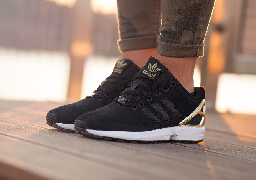 adidas zx flux red gold