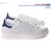 adidas stan smith blanc bleu femme