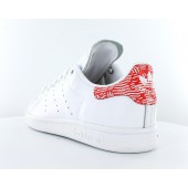 adidas stan smith blanche et rouge femme