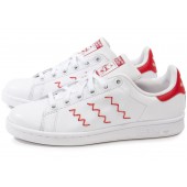 adidas stan smith zig zag rouge