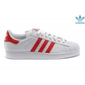 adidas superstar blanc et rouge femme