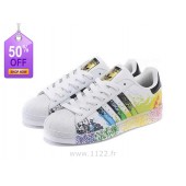 adidas superstar couleur pas cher