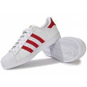 adidas superstar femme bande rouge