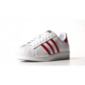 adidas superstar femme rouge et blanche