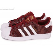 adidas superstar femme rouge pas cher