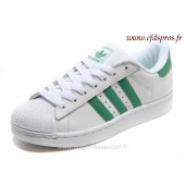 adidas superstar verte homme