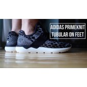 adidas tubular on feet primeknit